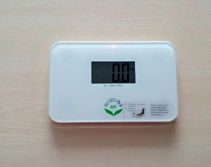 NewlineNY Auto Step On Super Mini Travel Bathroom Scale, 5.25" x 8.5" SBB0638SM: White - color: White