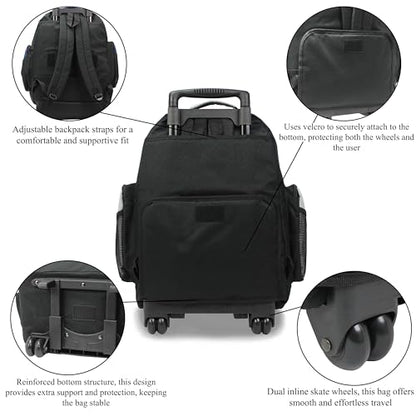 World Traveler Transworld 22-Inch Carry-On Rolling Backpack - Grey - color: Grey