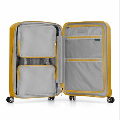 Traveler's Choice Pagosa Hardshell Expandable Luggage with Spinner Wheels, Yellow, 27-Inch Medium - color: Yellow, size: 27-Inch Medium