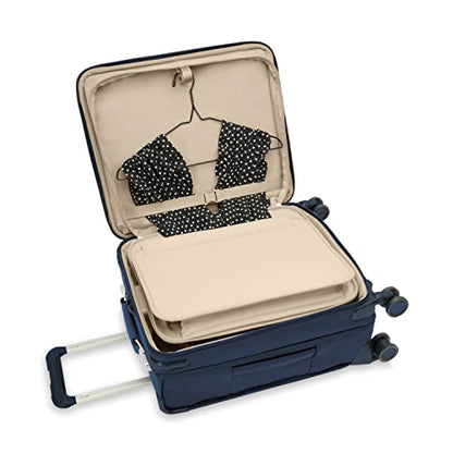 Briggs & Riley Baseline Global 21 Inch Softside Carry-On Spinner, Navy - color: Navy, size: 21" Carry-On