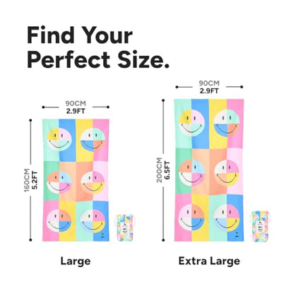 Dock & Bay Quick Dry Beach Towel - Calm - Extra Large - color: Calm, size: Extra Large (200x90cm, 78x35")