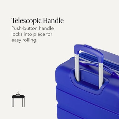 SwissGear 7366 Signature Hardside Expandable Luggage with Spinner Wheels, TSA Lock, Cobalt, Checked-Medium 23-Inch - color: Cobalt, size: Checked-Medium 23-Inch