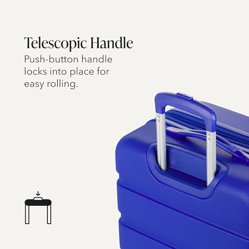 SwissGear 7366 Signature Hardside Expandable Luggage with Spinner Wheels, TSA Lock, Cobalt, Checked-Medium 23-Inch - color: Cobalt, size: Checked-Medium 23-Inch