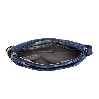 Travelon Anti-Theft Classic Small East/West Crossbody - color: Geo Sunflower