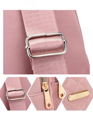 Small Sling Bag For Women Men Fashion Casual Crossbody Sling Backpack Solid Wallet - color: Black