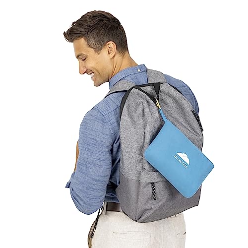 BlueHills Premium Soft Lightweight Travel Blanket Pillow Compact Teal Blue - color: L03-teal