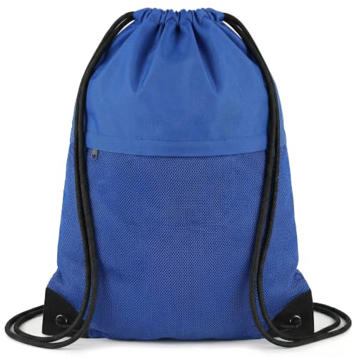 TILYMOL Drawstring Backpack for Sports - Small Gym Bag for Men & Women - color: 1 Pack-blue