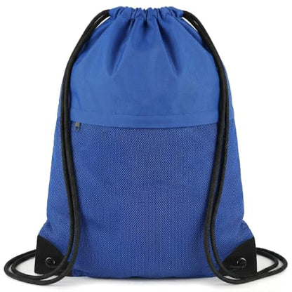 TILYMOL Drawstring Backpack for Sports - Small Gym Bag for Men & Women - color: 1 Pack-blue