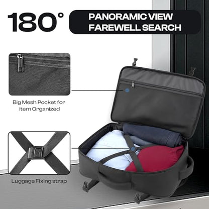 Travel backpack for men, Travel Friendly, Fits 18.4 Laptop bag - color: Black, size: 3X-Large
