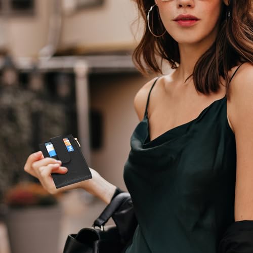 Chelmon Women's RFID Slim Card Holder Wallet - color: Black
