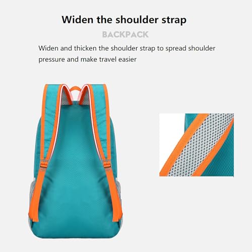 levayhill 25L Foldable Hiking Backpack,Small Packable Daypack Lake Blue - color: Lake Blue