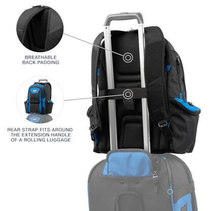 Travelpro Bold Softside Checked Medium Luggage & Backpack Set, Blue/Black - color: Blue, size: Medium