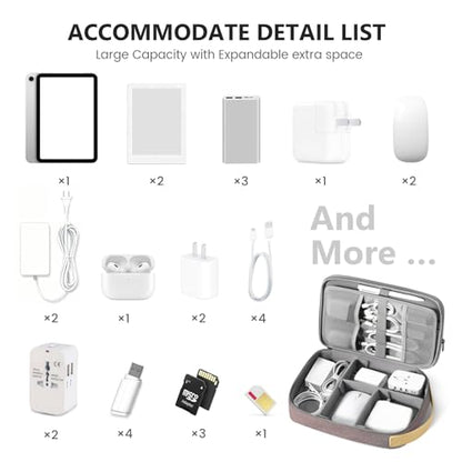 Travelkin 코드 오거나이저, 여행용 케이블 오거나이저, 전자 액세서리용 - color: 핑크, size: L