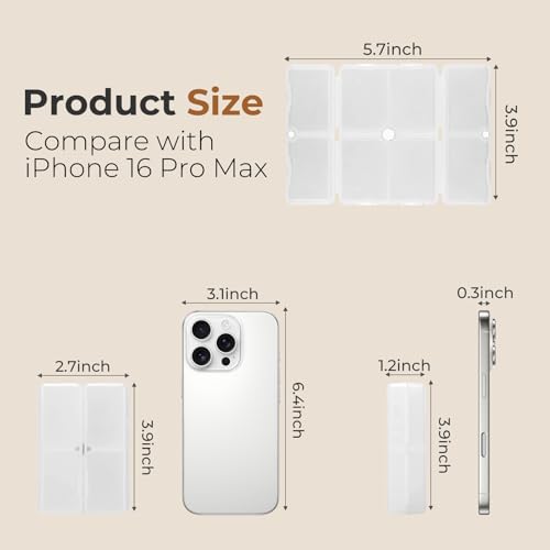 FYY Travel Pill Organizer,7 Compartments Small Pill Box Medicine Case-Clear - color: Clear, size: Small (1 Piece)
