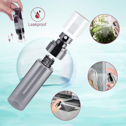 3PCS 100ml Travel Spray Bottles Set, Refillable Mini Spray Bottles with Fine Mist Spray Bottle Nozzle – Ideal for Toners and Skincare - color: Black - 3.4oz
