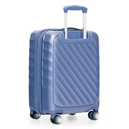 Traveler's Choice Elm 21" Carry-on Expandable Spinner Luggage Set - Matte Navy - color: Matte Navy, size: 21" Carry-On (1-Piece)