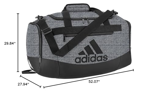 adidas Unisex Defender 4.0 Gym Duffel Bag for Men and Women - color: Jersey Onix Grey/Black, style: Small 38l