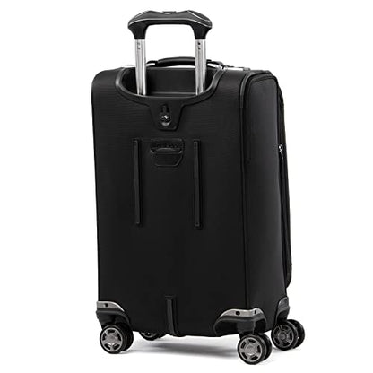 Travelpro Platinum Elite Carry-On Luggage Spinner, Black, 21-Inch - color: Shadow Black, size: Carry-On 21-Inch