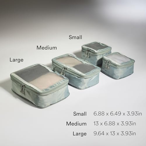 Antler Compression Packing Cubes Set of 4, Mist Blue - color: Mist blue