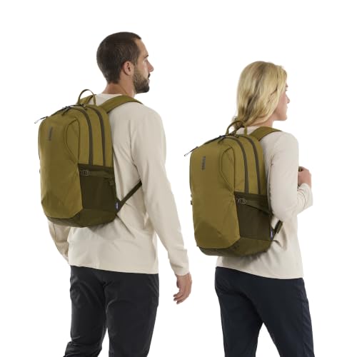 Thule EnRoute Backpack 23L, Elevated 15.6" Laptop Pocket, TPU Zip Pocket - color: Nutria/Natural Green, size: 23L