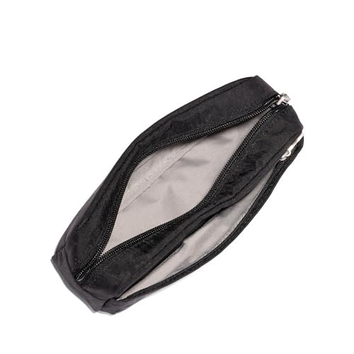 Long Pocket Cosmetic - Lightweight 7.8”x 3.1”x2.1” Makeup Bag - Travel Essentials Makeup Organizer - color: Black Cheetah Emboss