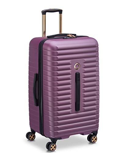 DELSEY PARIS Cruise 3.0, 26 Inch Checked Trunk Luggage, Plum - color: Plum, size: Checked 26 Inch Trunk