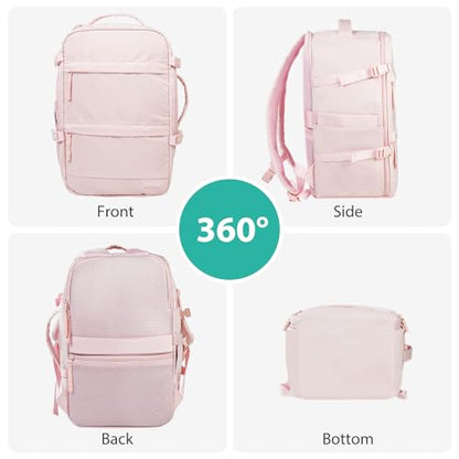Fmeida 개인 물품 여행 가방 비행 승인 언더시트 휴대용 백팩, 핑크, 더플 백팩 - color: 핑크, size: 스몰