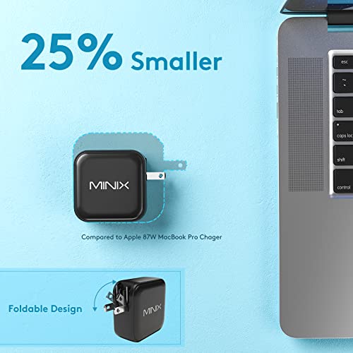 MINIX P3 100W Turbo 4-Port GaN Travel Wall Charger USB C PD Power Adapter - size: 100W