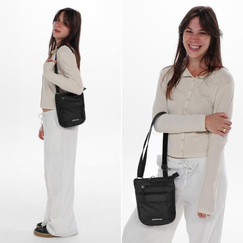 Sherpani Prima, RFID Anti-Theft Crossbody for Women - color: Carbon Black
