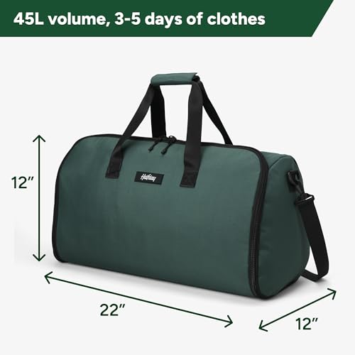 Halfday Convertible 2-in-1 Garment Duffel Weekender 45L, Carry On, Hunter - color: Hunter, style: Original, 45l