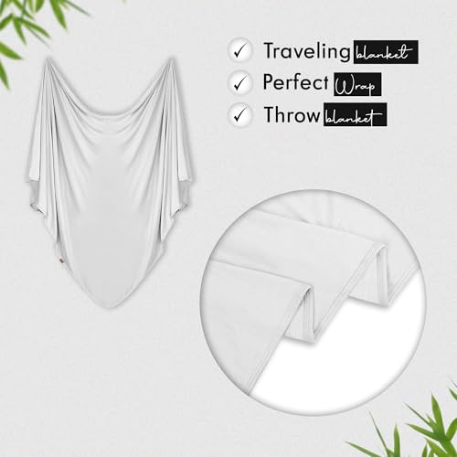 K E L O R Luxury Cooling Travel Blanket - Stretchy, Lightweight Soft & Breathable Shawl Wraps for Women - color: Warm Stone, size: Single-Sided