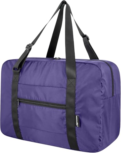 Duffle Bag for Travel Foldable Personal Item Travel Bag, 23L, Purple - color: Purple, size: 23L