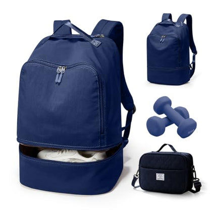 Gym Backpack for Women Lightweight Sports Casual Daypack Blue - color: D4-blue