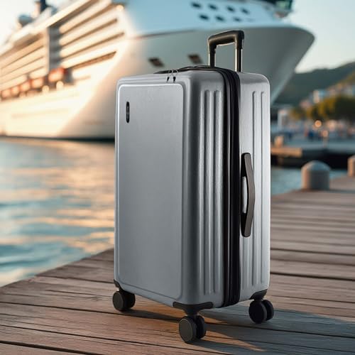 TRAVELARIM Luggage Sets 2 Piece, 24 Inch Suitcase and 28 Inch Luggage with Spinner Wheels, Durable Hard Shell Suitcase Set, Expandable Travel Suitcases with Wheels, Grey - color: Grey, size: 2 Piece Set (24"/28")