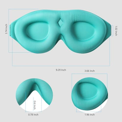 ALASKA BEAR 100% Blackout Sleep Mask for Women and Men, Blue - color: A1 Blue