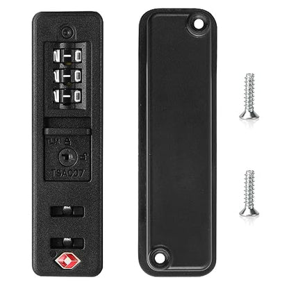 2-Pack TSA 3-Digit Combination Luggage Locks, Built-in Travel Lock EA354N - size: EA354N