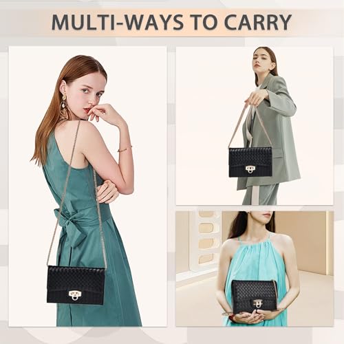 Small Crossbody Bag Sling Bag, Phone Holder for Women - color: K Black