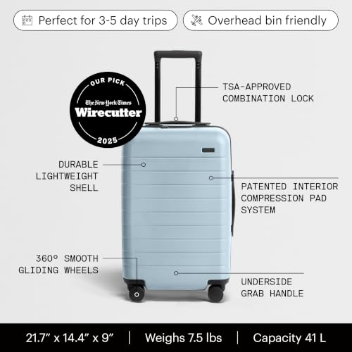 Away The Carry-On Luggage, 22-inch Lightweight Hardside Spinner Suitcase - color: Sky Blue