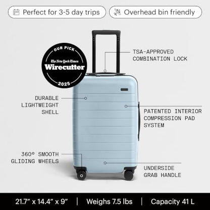 Away The Carry-On Luggage, 22-inch Lightweight Hardside Spinner Suitcase - color: Sky Blue