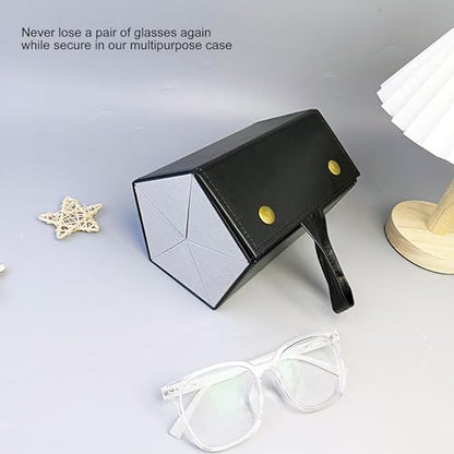 Longjet Sunglasses Organizer Travel Glasses Case Eyeglasses Storage Box - color: Black Grey