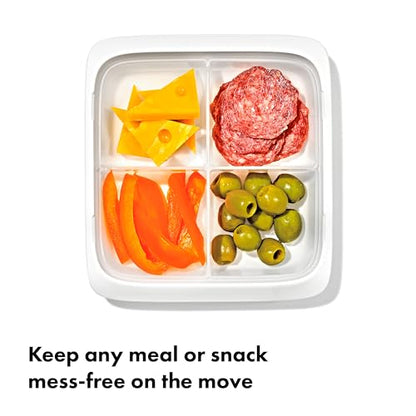 OXO Good Grips Prep & Go Slim Container with Removable Divider - Ocean Blue - color: Ocean Blue, style: Slim with Removable Divider