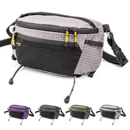 HIKEMAN Waist Bag Strap Pack Pouch for Backpack Lightweight Phone Pocket - color: Grey