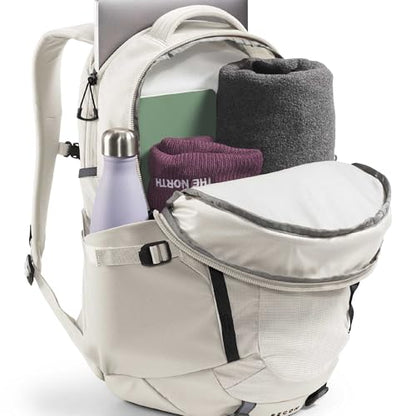 The North Face 여성용 Recon 에브리데이 백팩, 화이트 듄/블랙, OSFA - color: 화이트 듄/Tnf 블랙
