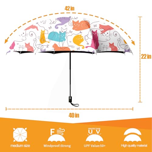 Folding Umbrella, Automatic Small Compact, Sun & Rain - color: SZ02