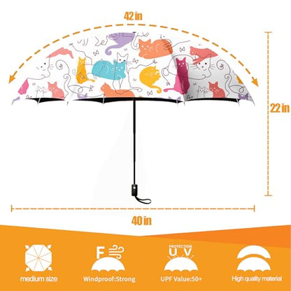 Folding Umbrella, Automatic Small Compact, Sun & Rain - color: SZ02
