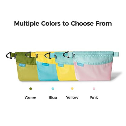 pack all Water-Resistant Zipper Pouch, Mesh Zipper Bag, 10.23"x7.48" - color: Yellow, size: Medium