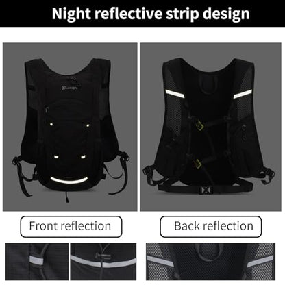 DOJUNS Hiking Backpack Lightweight Travel Backpack 20L Waterproof Hiking Daypacks Camping Backpack for Men Women (Dark Blue) - color: Dark Blue
