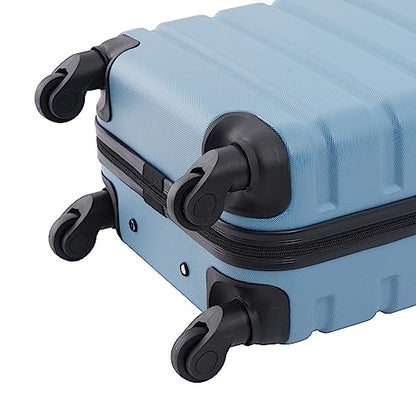 Wrangler Hardside Spinner Luggage, Blue Heaven, Carry-On 20-Inch - color: Blue Heaven