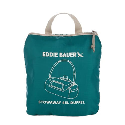 Eddie Bauer Stowaway Packable Duffel Bag| Travel | Foldable | Lightweight | Durable | Ripstop Polyester | 23" Length | 45L Capacity - Deep Sea - color: Deep Sea
