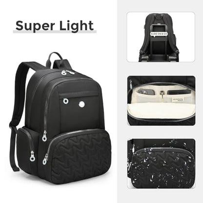 Swissdigital Design Womens Laptop Backpack Commuter Bookbag SD1711-01 - color: Black
